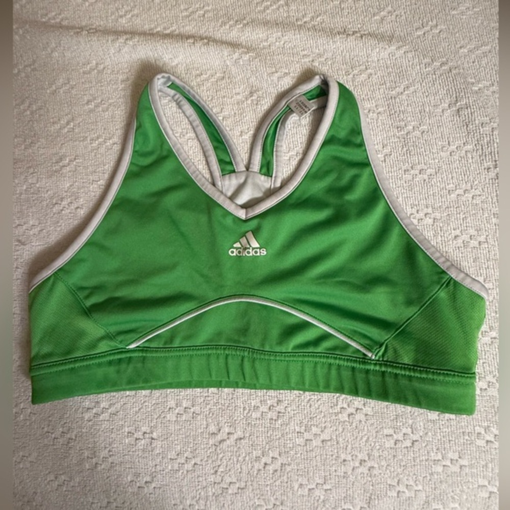 Adidas Vibrant Green Sports Bra